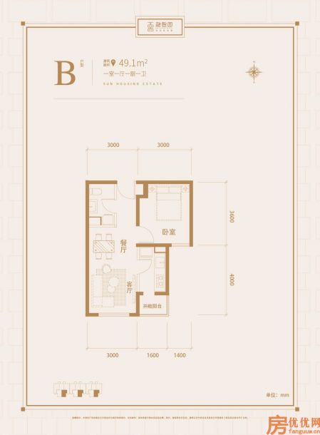 建筑面积49.01