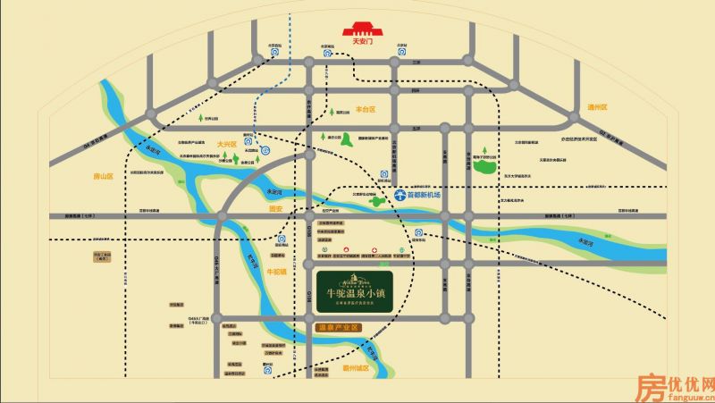 牛驼温泉孔雀城交通图