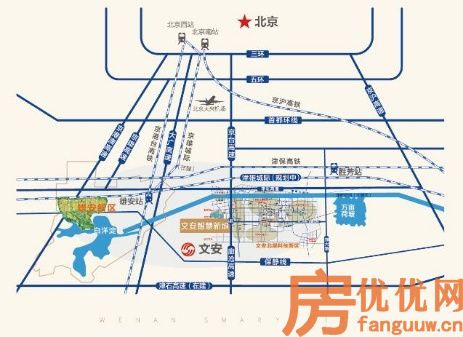 文安智慧新城交通图