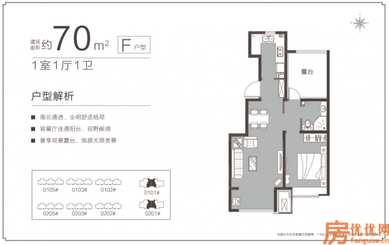 建筑面积70
