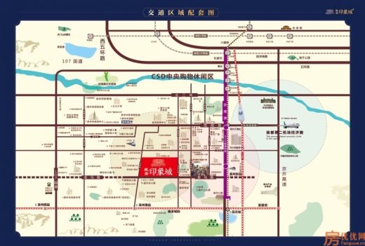 鹏渤印象城交通图