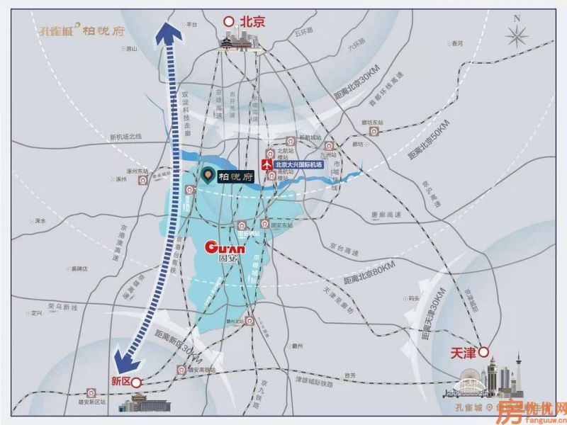 孔雀城柏悦府交通图