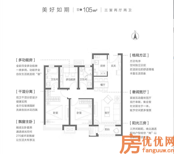 建筑面积105