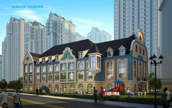 金海滨河城效果图