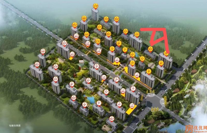 永清荣盛-花语馨苑-紫竹苑效果图荣盛紫竹院楼座图
