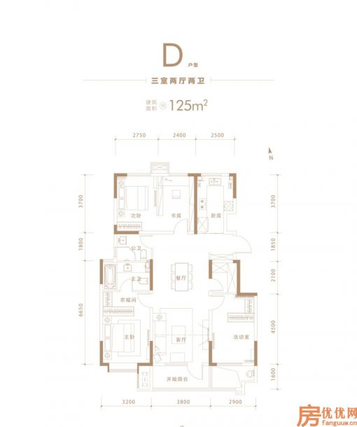 建筑面积125