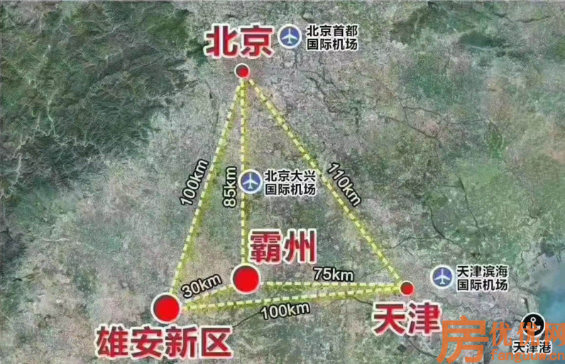 霸州阳光郡交通图